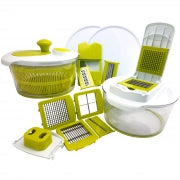 MegaChef 10-in-1 Multi-Use Salad Spinning Slicer,