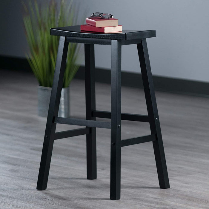 Winsome Satori Seat Bar Stool, 29", Black - Home Traders Sources