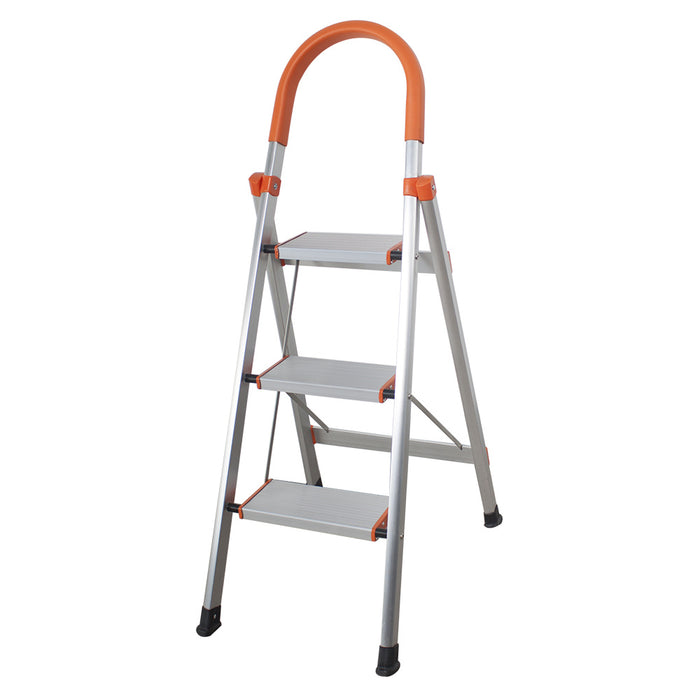 330 lbs Load Capacity Folding Platform Stool Non-slip 3 Step Aluminum Ladder XH - Home Traders Sources