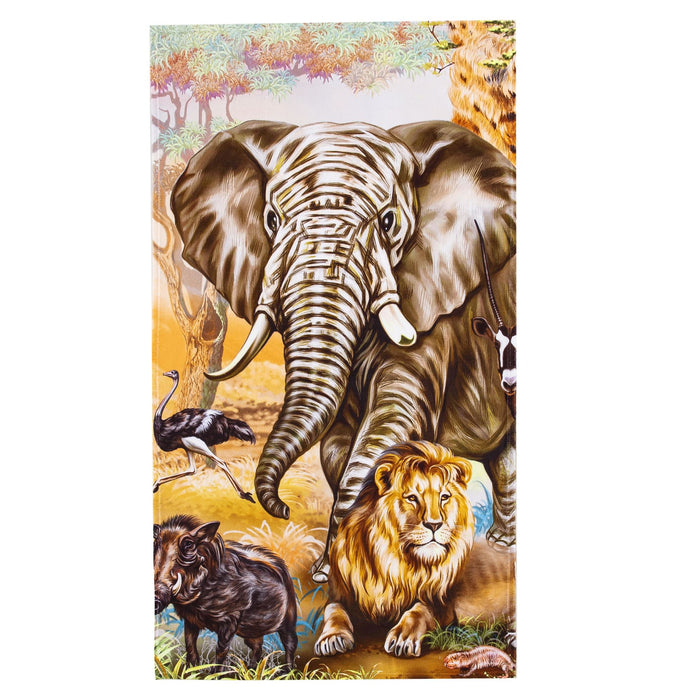 Safari Beach Towel; 30" x 60" - Home Traders Sources