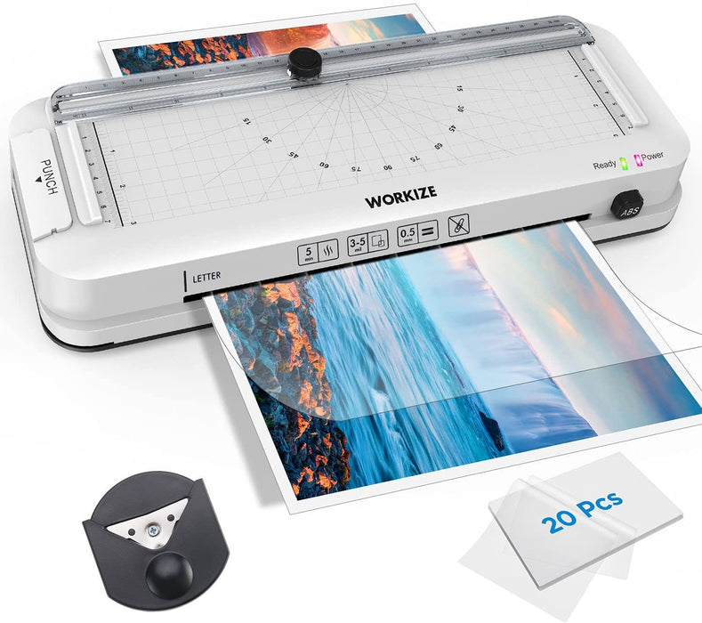 Laminator Machine with Laminating Sheets 20 Pouches,