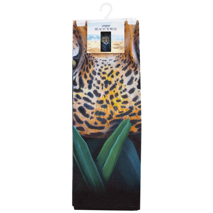 Jungle Leopard Beach Towel; 30" x 60" - Home Traders Sources