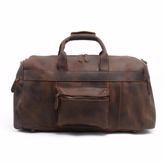 The Asta Weekender | Handcrafted Leather Duffle Bag - Home Traders Sources