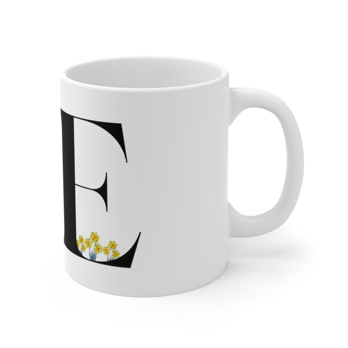Alphabet Theme Ceramic Mug (E) 11oz - Home Traders Sources