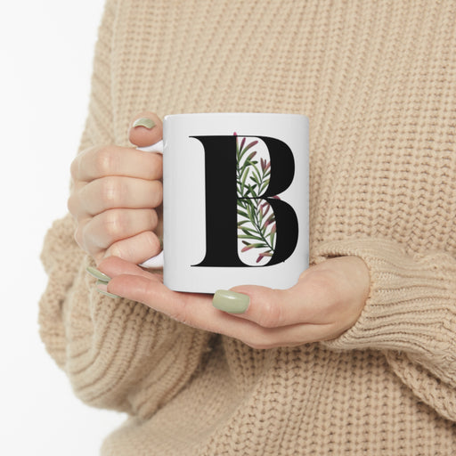Alphabet Theme Ceramic Mug (B) 11oz - Home Traders Sources