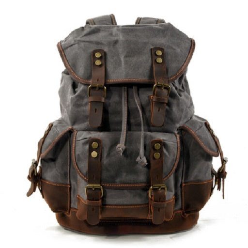 Waterproof Waxed Canvas Backpack - Home Traders Sources