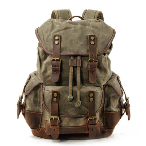 Waterproof Waxed Canvas Backpack - Home Traders Sources