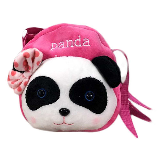 Pink Panda Kids Backpack Cute Plush Crossbody Bag Snack Bag Go Out Decor Small Bag - Home Traders Sources
