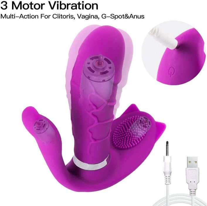 Pleasure Licking Wearable Vibrator Smooth Flexible Silicone - Home Traders Sources