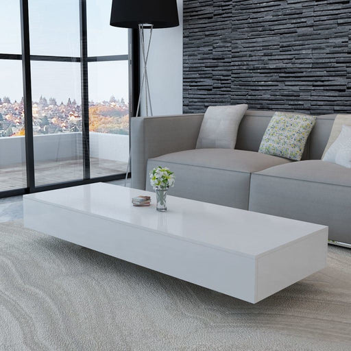 Coffee Table High Gloss White - Home Traders Sources