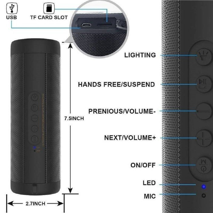 Outdoor waterproof bluetooth speaker Wireless - Home Traders Sources