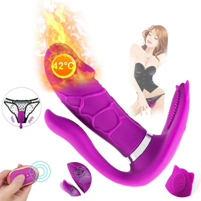 Pleasure Licking Wearable Vibrator Smooth Flexible Silicone - Home Traders Sources