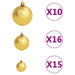 Artificial Christmas Tree with LEDs&Ball Set White 94.5" - Home Traders Sources