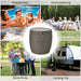 9.5 Gallon 4-in-1 Patio Rattan Cool Bar Cocktail Table Side Table XH - Home Traders Sources