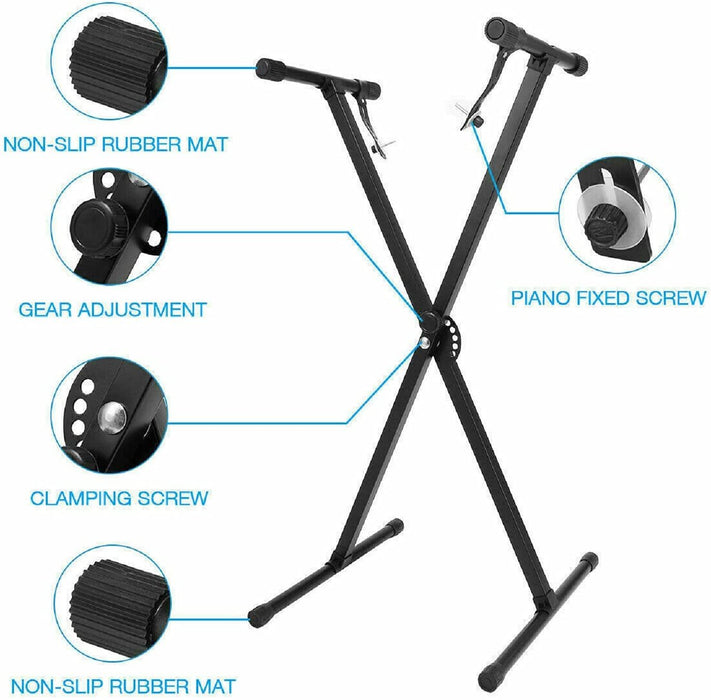 5 Core 2021 PRO Adjustable X Music Keyboard Electric Piano Rack Stand Metal KS1X - Home Traders Sources