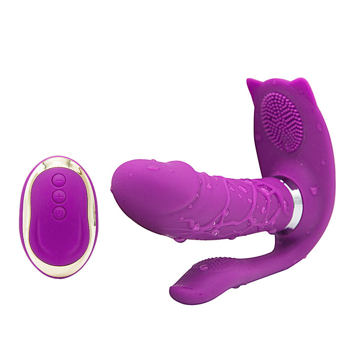 Pleasure Licking Wearable Vibrator Smooth Flexible Silicone - Home Traders Sources