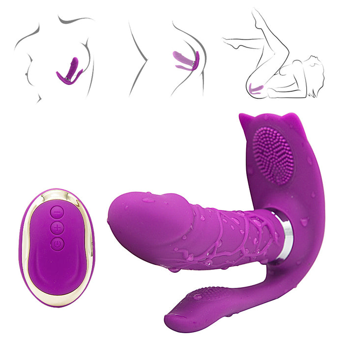 Pleasure Licking Wearable Vibrator Smooth Flexible Silicone - Home Traders Sources