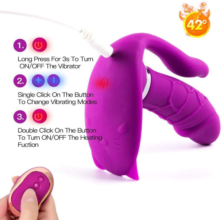 Pleasure Licking Wearable Vibrator Smooth Flexible Silicone - Home Traders Sources